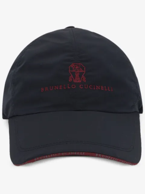 Brunello Cucinelli logo-embroidered cap