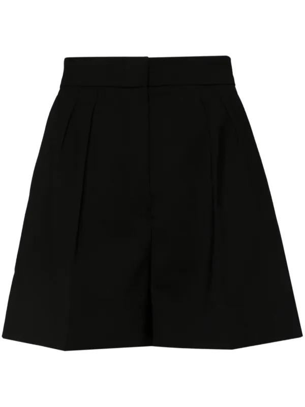 MaxMara マックスマーラ GIUGNO ダブルウール ショートパンツ Max Mara Giugno ショートパンツ | ブラック | FARFETCH JP