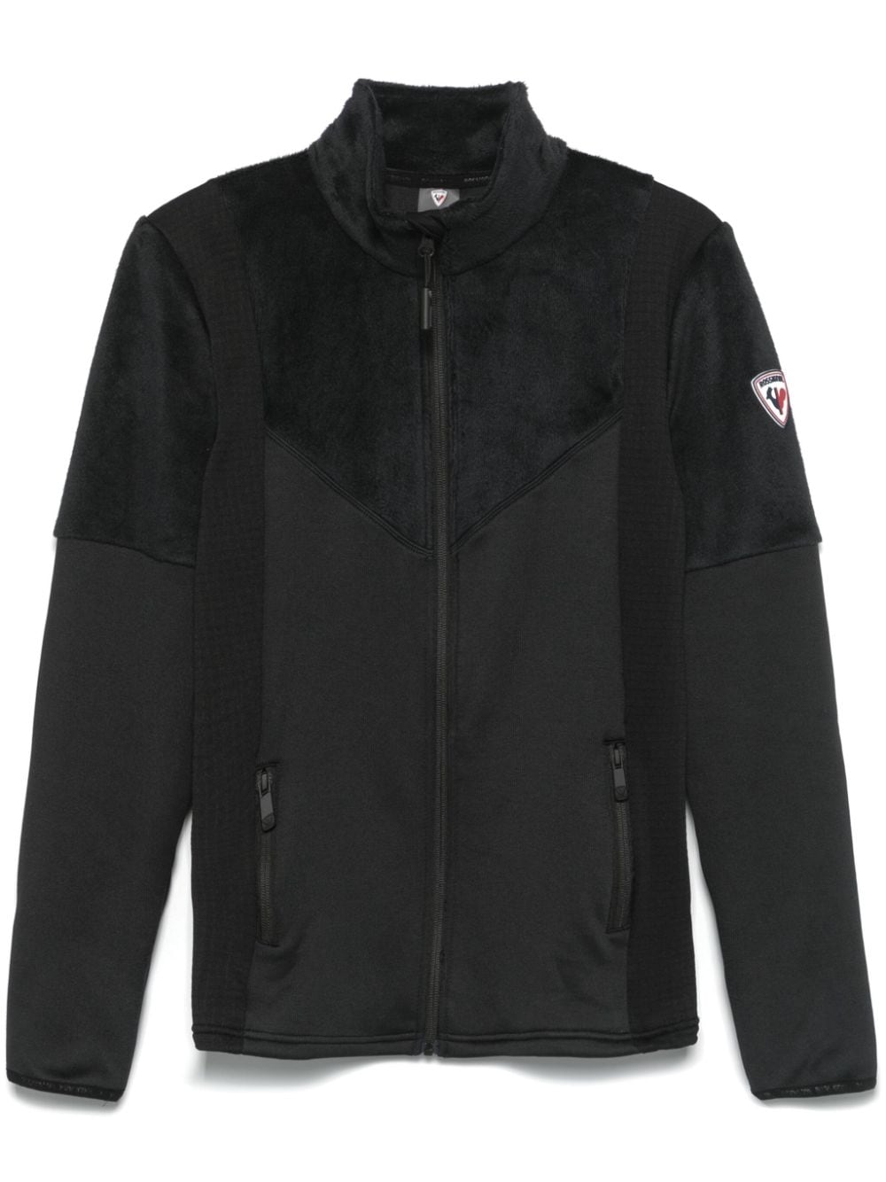 Rossignol Fleece Zip-up Top In Black