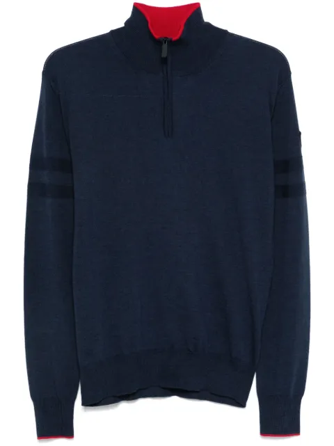 Rossignol stripe-detail half-zip sweater