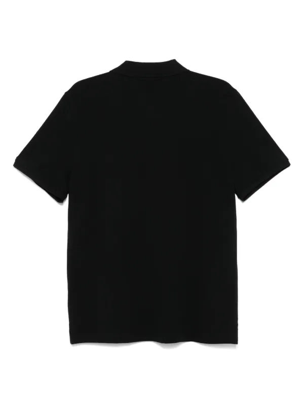 Moose Knuckles Everett Gold Polo Shirt | Black | FARFETCH CA
