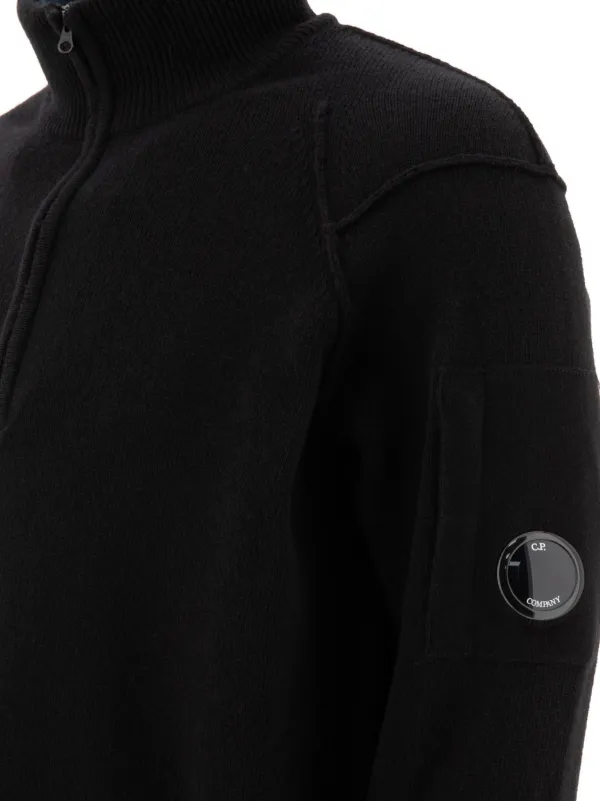 C.P. Company ハーフジップ セーター | ブラック | FARFETCH JP