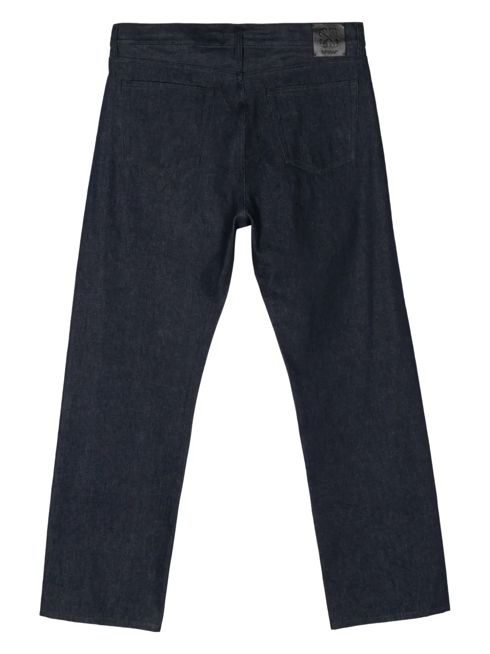 Off-White Jeans met geborduurd logo - Blauw