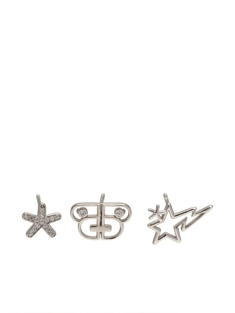 logo stud earring