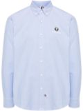 AAPE BY *A BATHING APE® logo-patch long-sleeved shirt - Blue