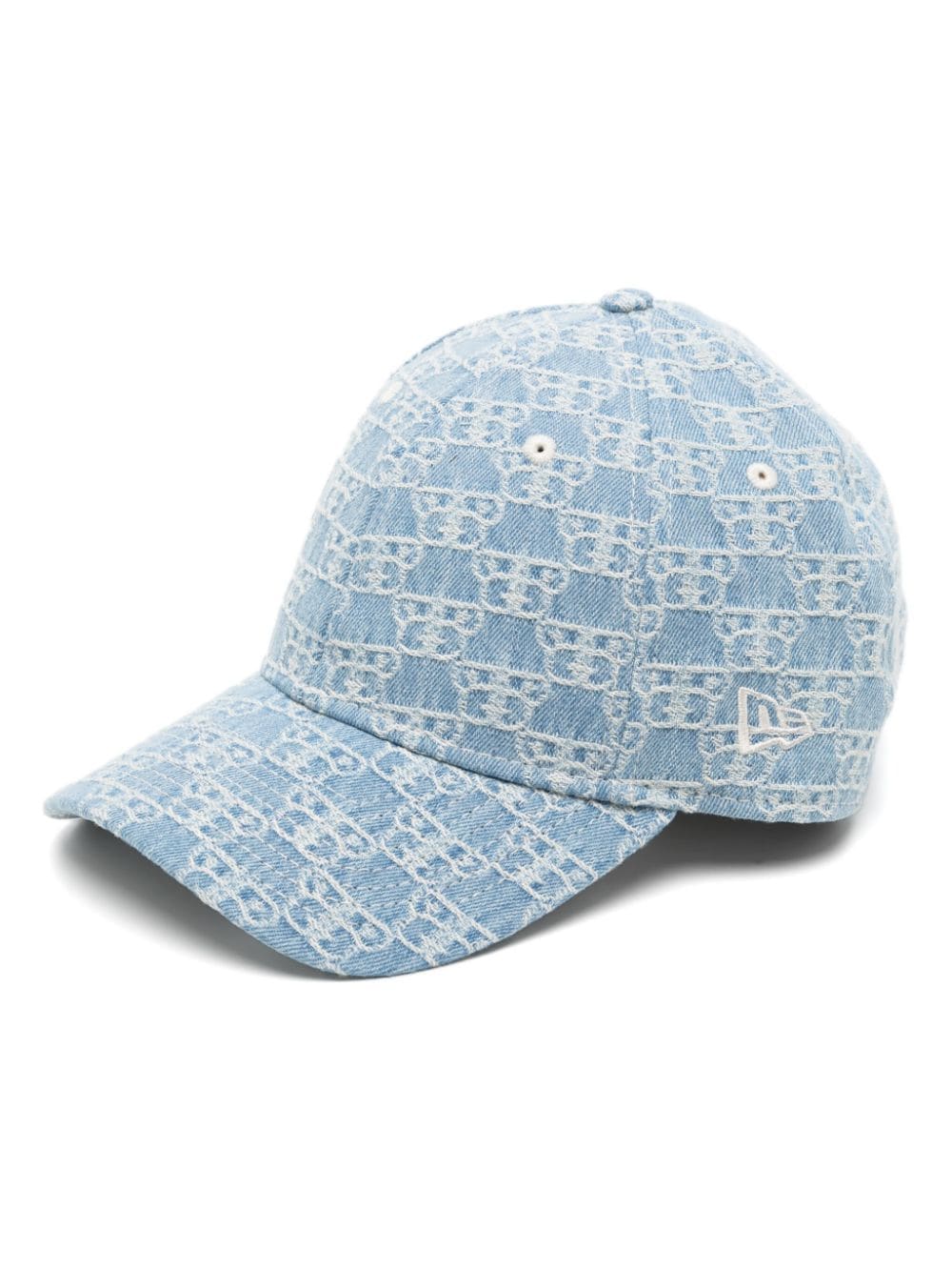 full jacquard denim cap