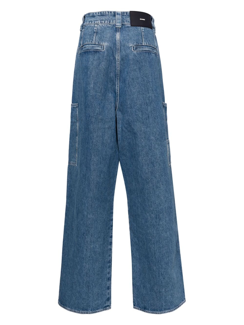 Sunnei Jeans met vervaagd effect en wijde pijpen - Blauw