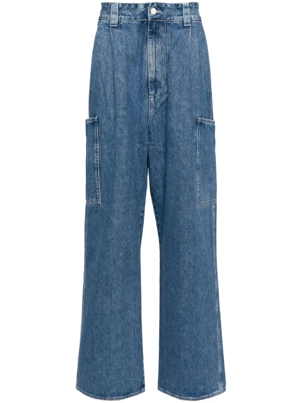 Sunnei フェイデッド ワイドジーンズ | ブルー | FARFETCH JP
