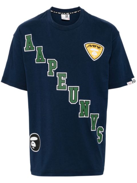 AAPE BY *A BATHING APE Moonface logo printed tee Men