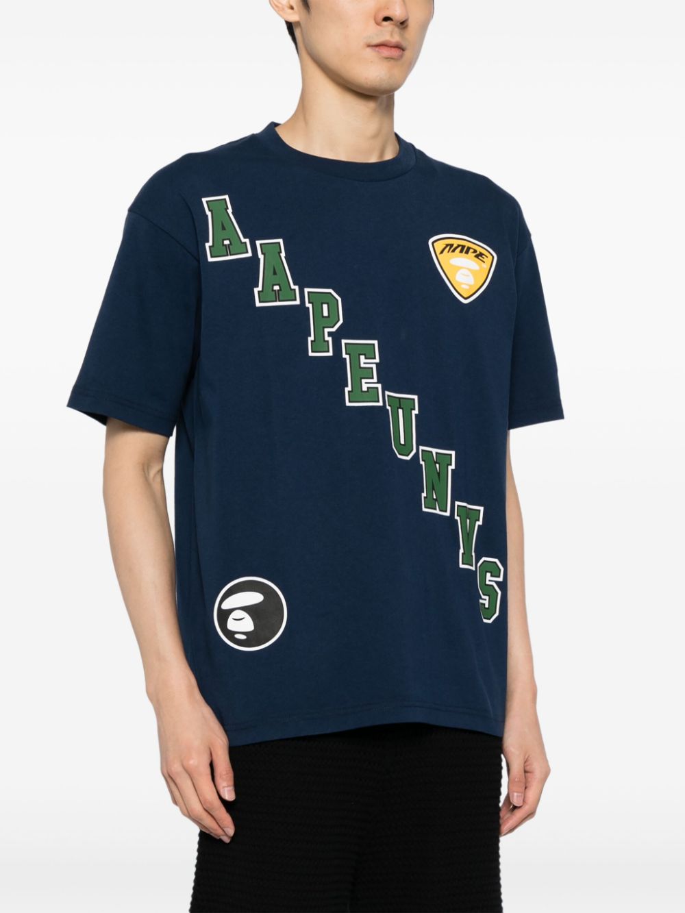 AAPE BY *A BATHING APE Moonface logo printed tee Men