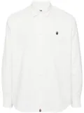 A BATHING APE® embroidered logo shirt - White