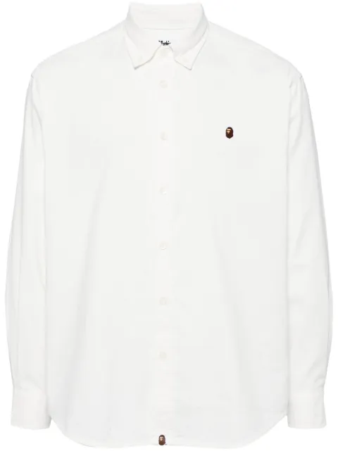 A BATHING APE® camisa con logo bordado