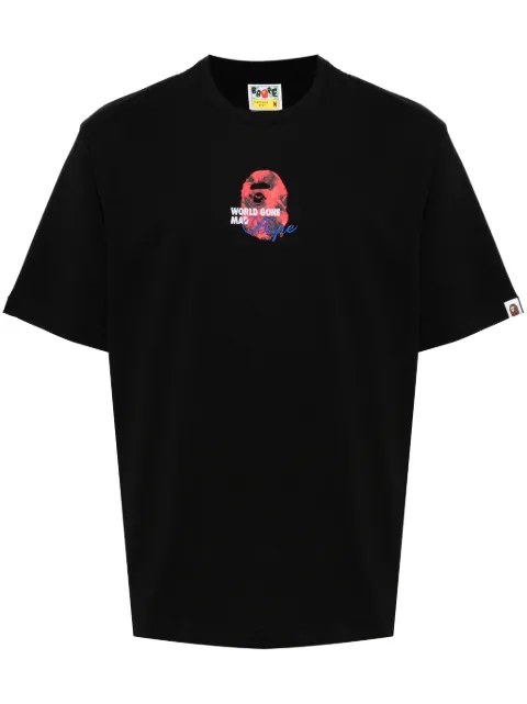 A BATHING APE® logo print T-shirt