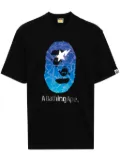 A BATHING APE® logo print T-shirt - Black