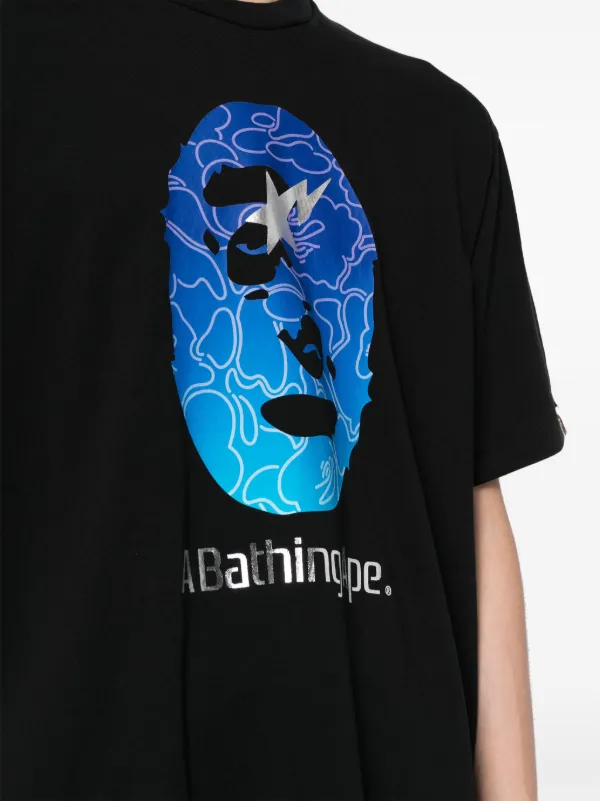 A BATHING APE® Logo Print T-shirt | Black | FARFETCH CA