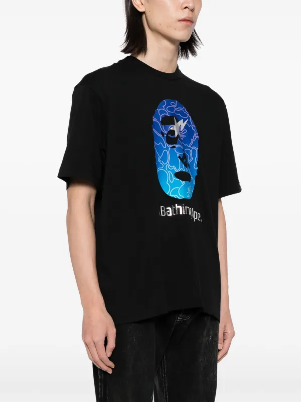 A BATHING APE® Logo Print T-shirt | Black | FARFETCH CA