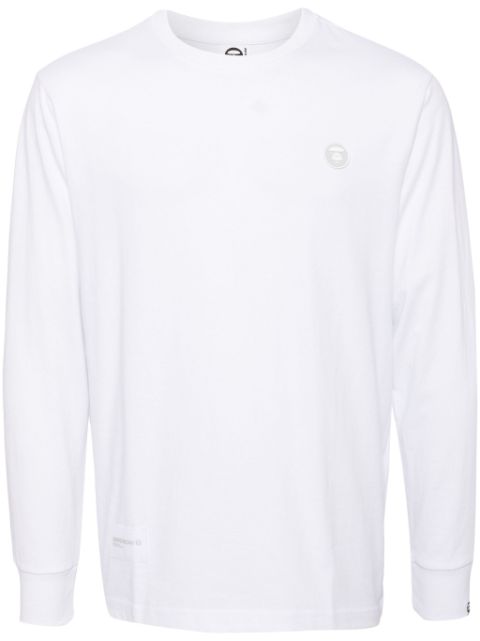 AAPE BY *A BATHING APE logo-patch long-sleeved T-shirt Men