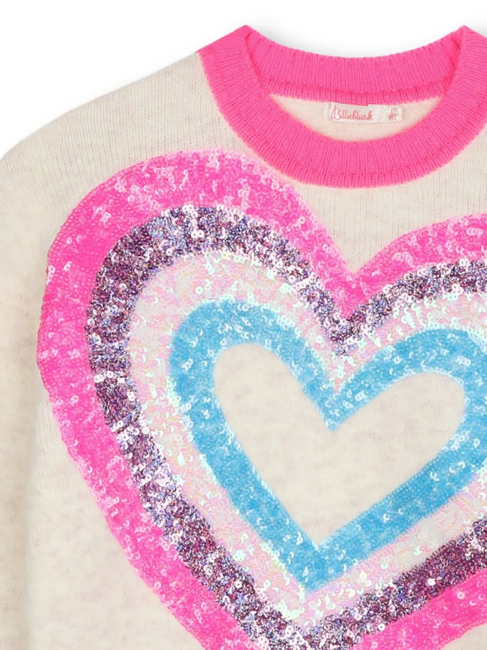 Billieblush Trui verfraaid met hart Beige