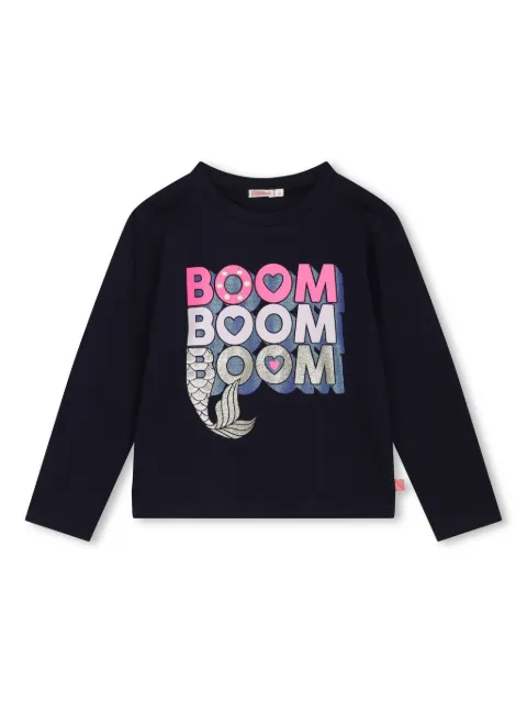 Billieblush glitter-embellished cotton T-shirt
