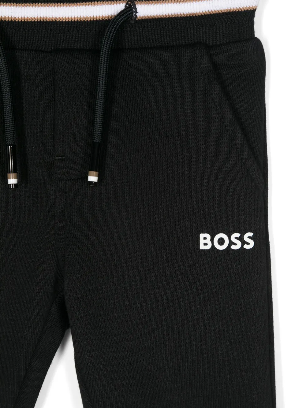 BOSS Kidswear Trainingsbroek met logoprint Zwart