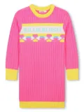 Billieblush intarsia-knitted dress - Pink