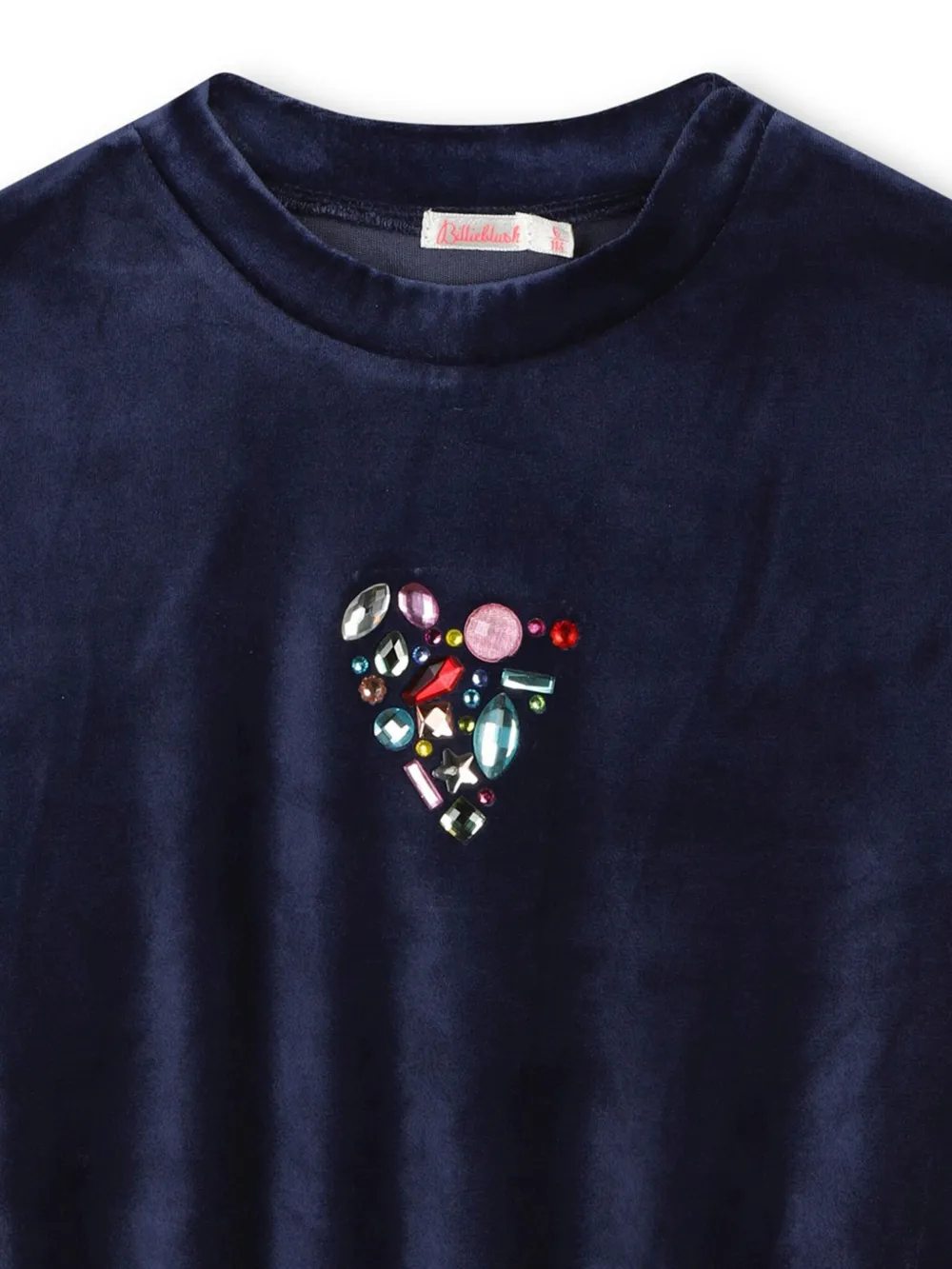 Billieblush Fluwelen sweater met studs Blauw