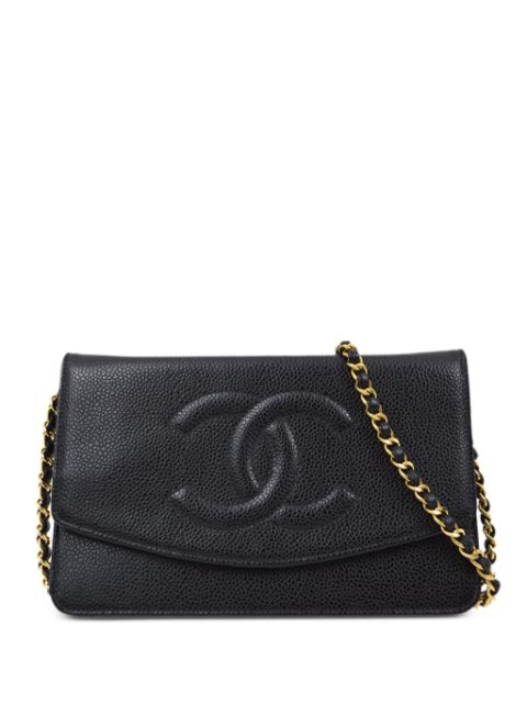 CHANEL 2000 CC stitch wallet-on-chain Women