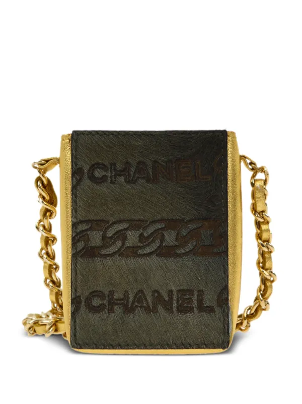 CHANEL Pre-Owned 2000 chain-link Cigarette Case | Green