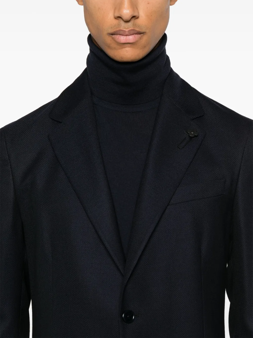 Lardini Wollen blazer Blauw