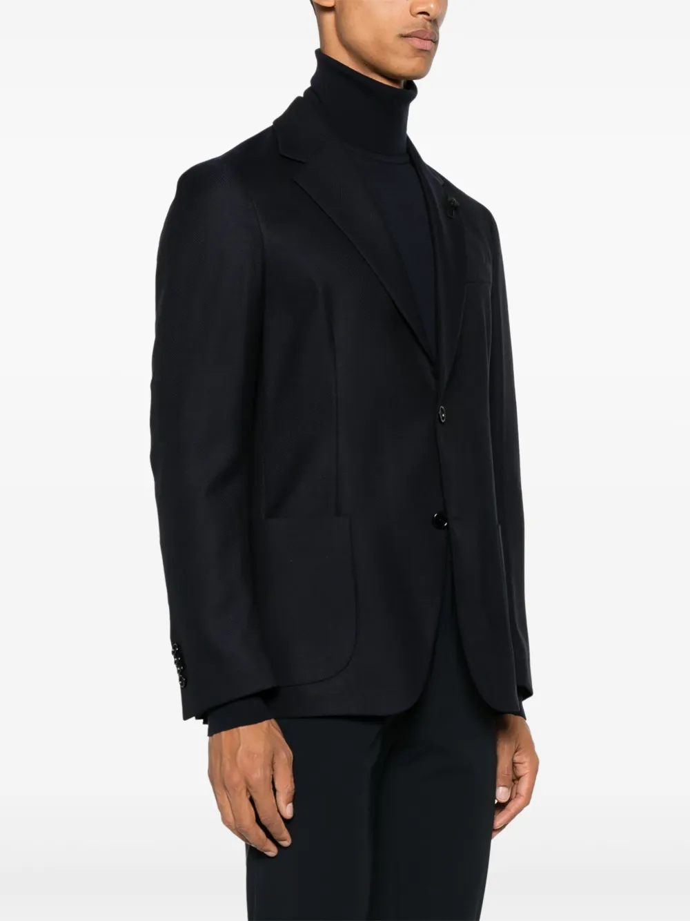 Lardini Wollen blazer Blauw
