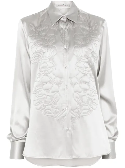 Ermanno Scervino camisa con bordado floral