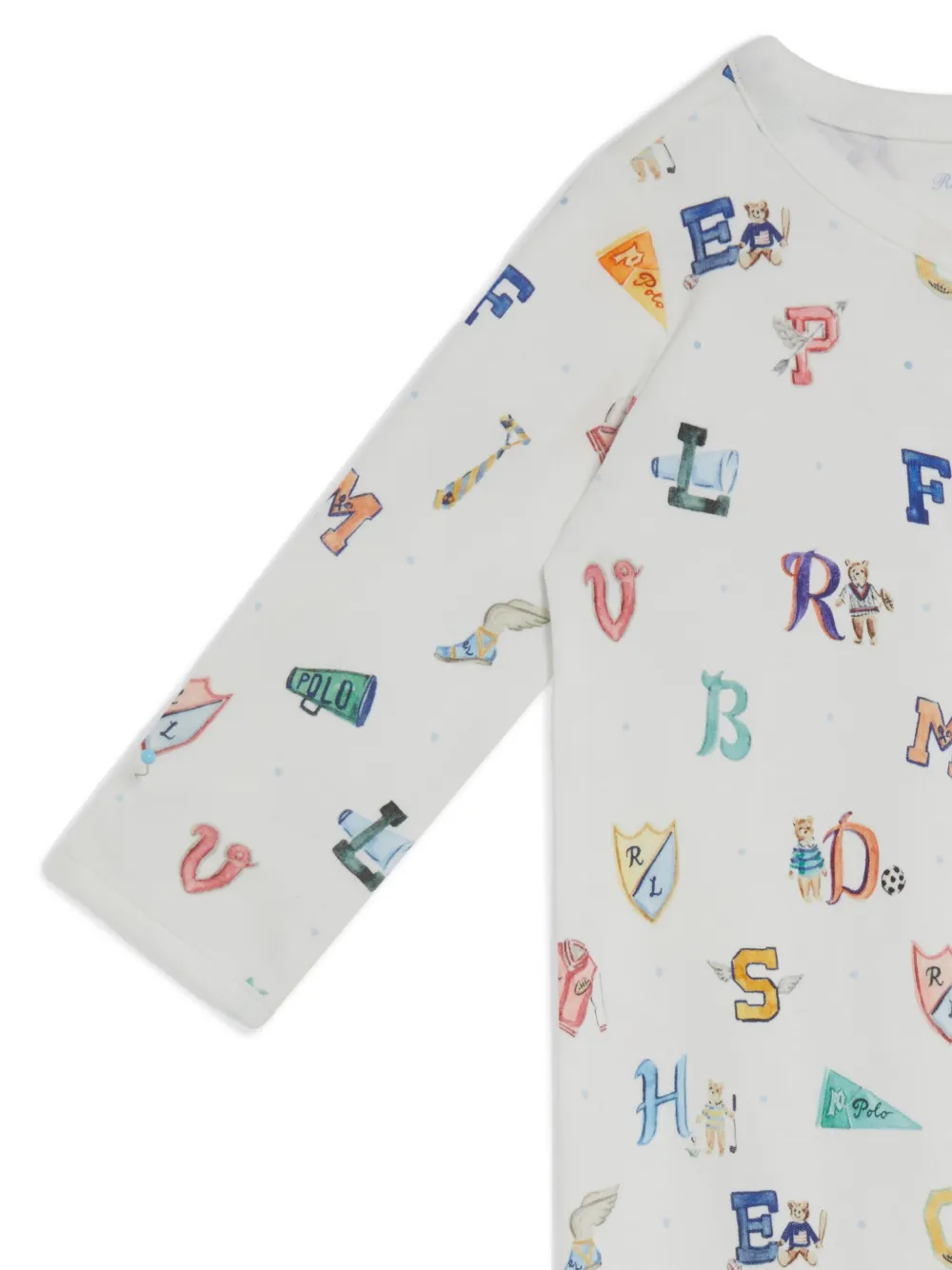 POLO RALPH LAUREN KIDS x Riley Sheehey katoenen babypakje Wit