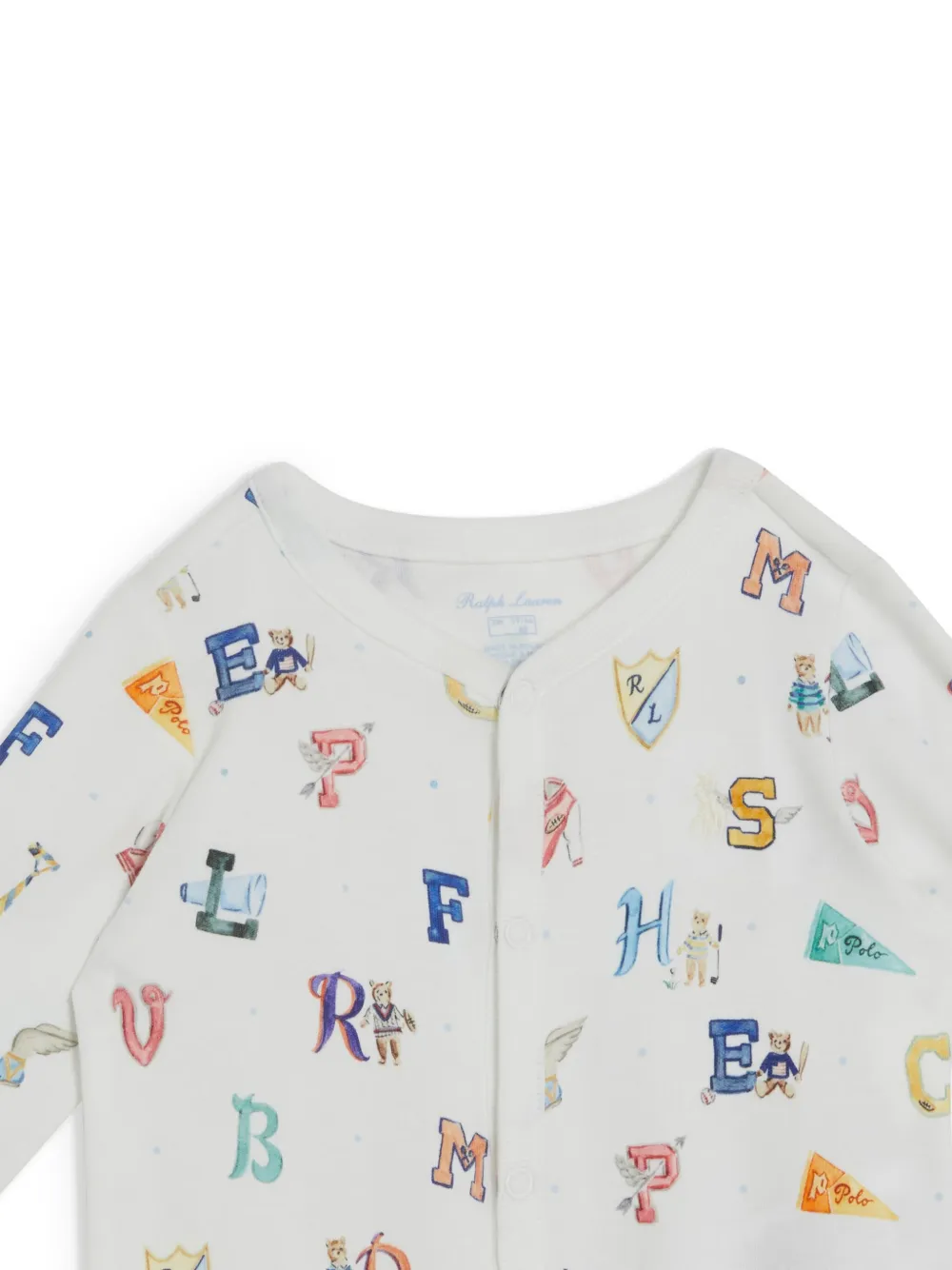 POLO RALPH LAUREN KIDS x Riley Sheehey katoenen babypakje Wit