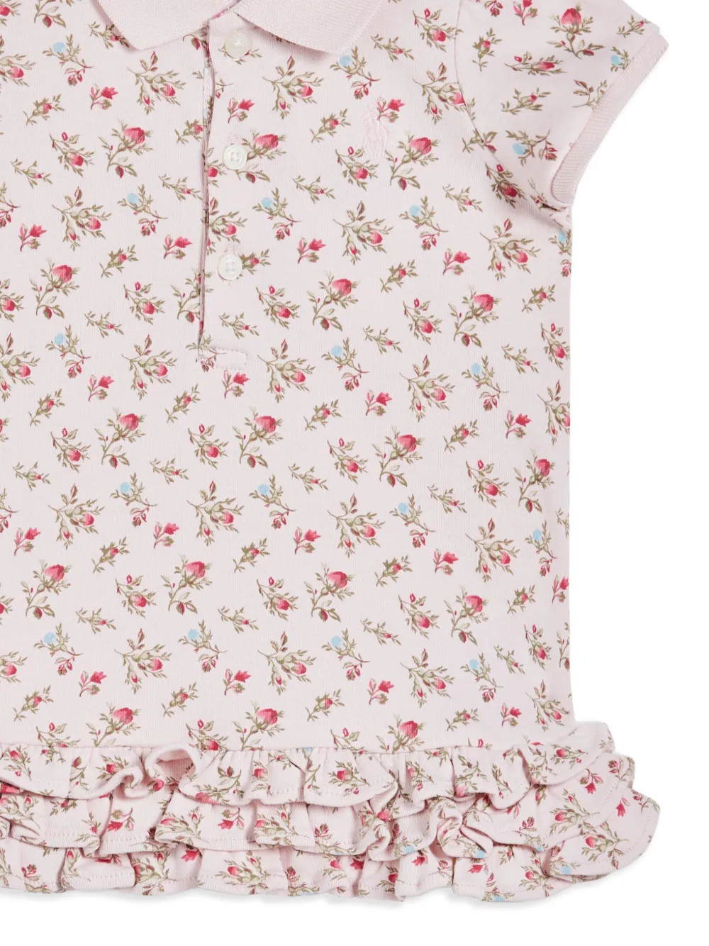 POLO RALPH LAUREN KIDS Jurk met bloemenprint Roze