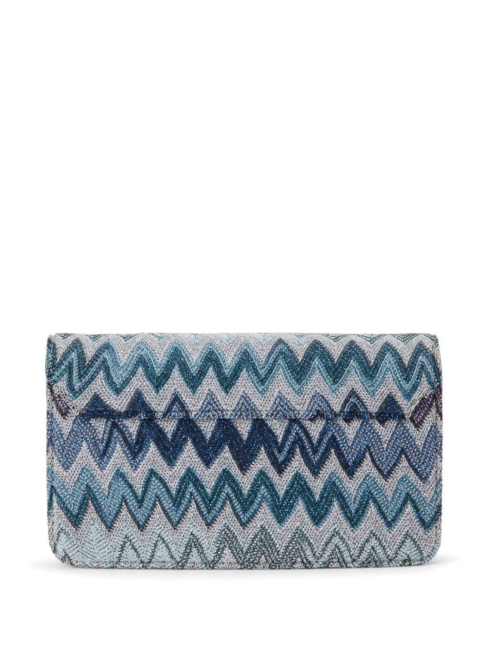 Missoni Zigzag Woven Clutch Bag Grey FARFETCH
