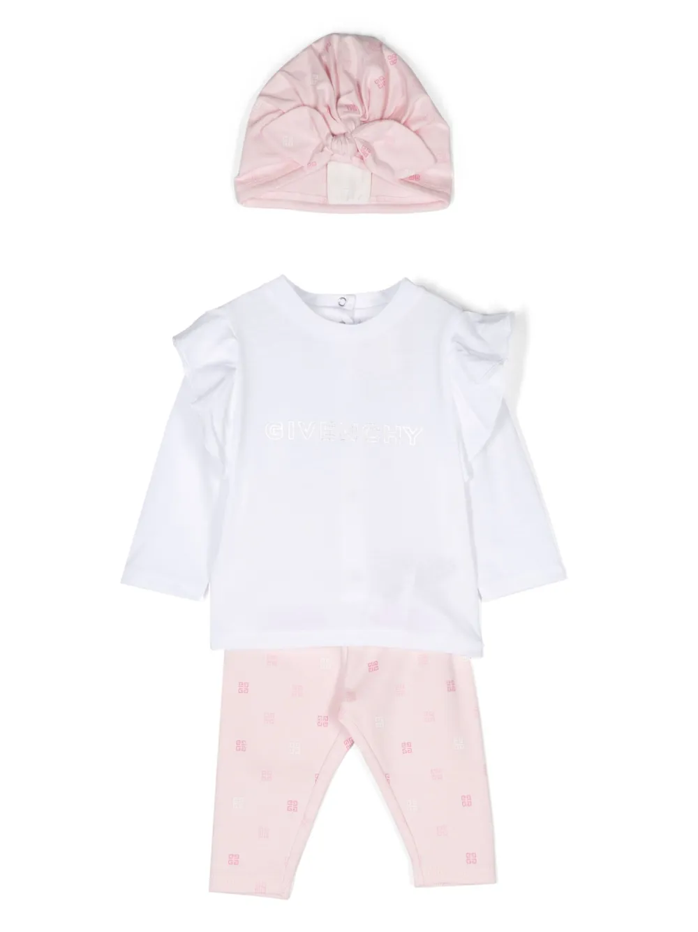 Givenchy Logo-print Trousers Set In Pink