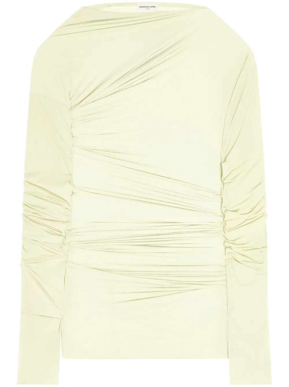 DRIES VAN NOTEN Gedrapeerd T-shirt Geel