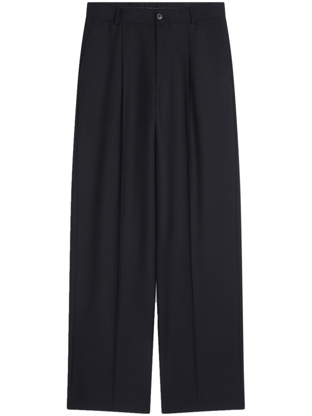 DRIES VAN NOTEN wool tailored trousers - Black