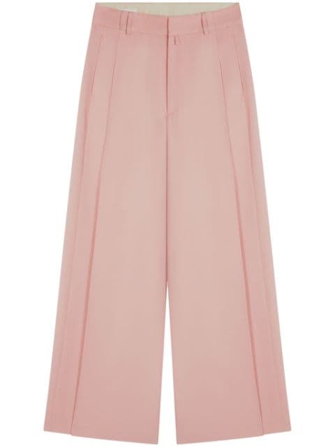 DRIES VAN NOTEN wool wide-leg trousers