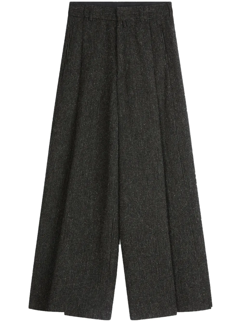 DRIES VAN NOTEN Broek met wijde pijpen Zwart