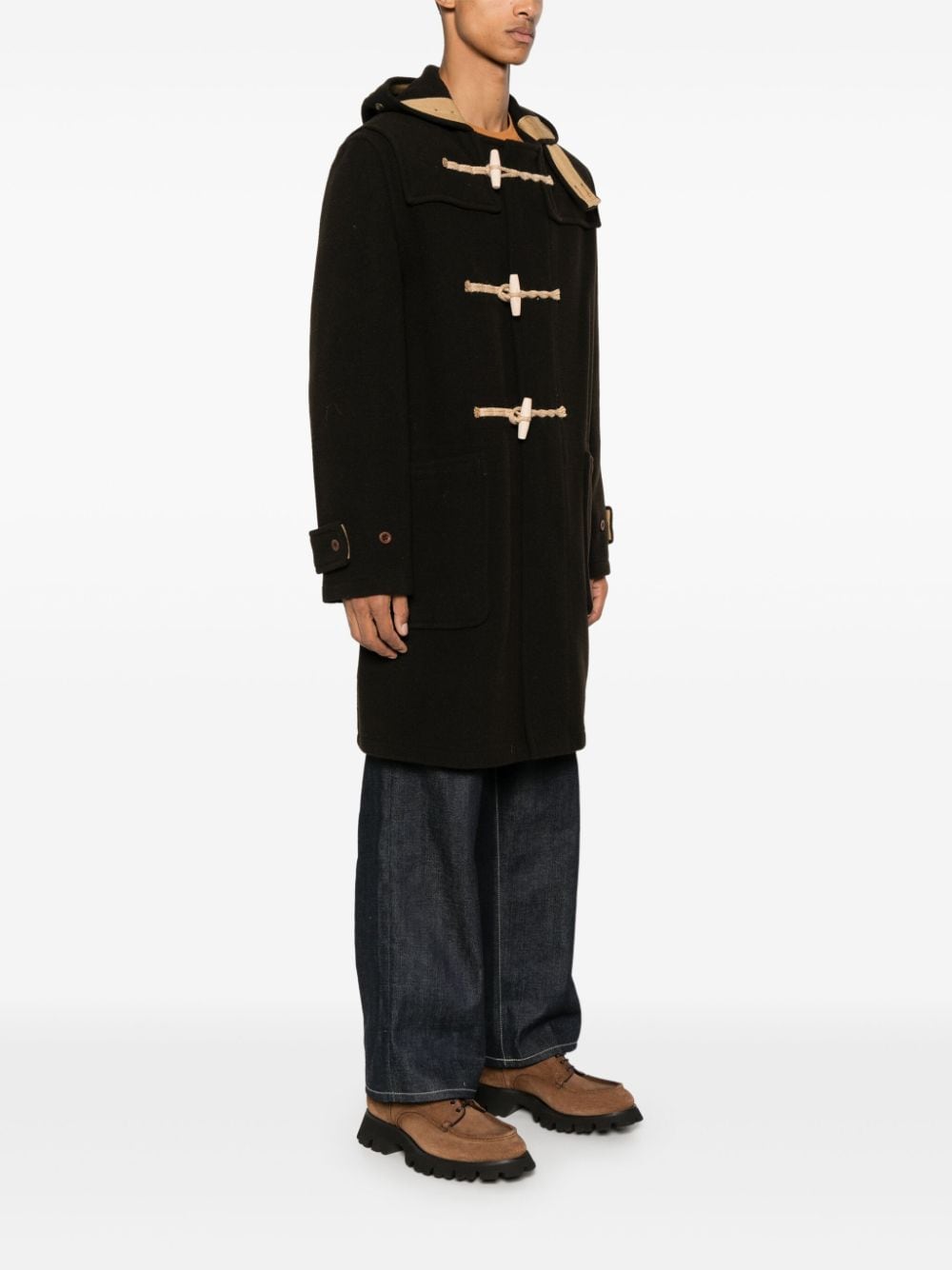 Shop Gloverall Monty Duffle Coat In Brown