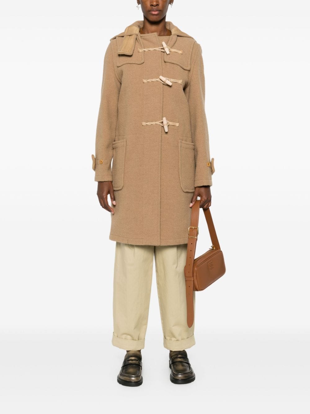 Shop Gloverall Monty Duffle Coat In Neutrals