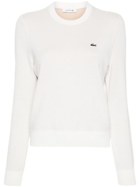 Lacoste double-faced crew-neck sweater Women