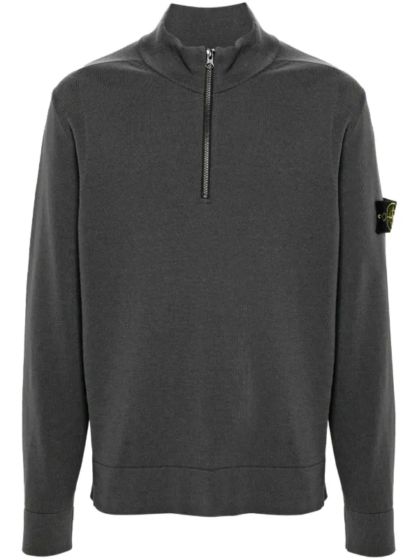 Stone Island コンパスバッジ スウェットシャツ | グレー | FARFETCH JP