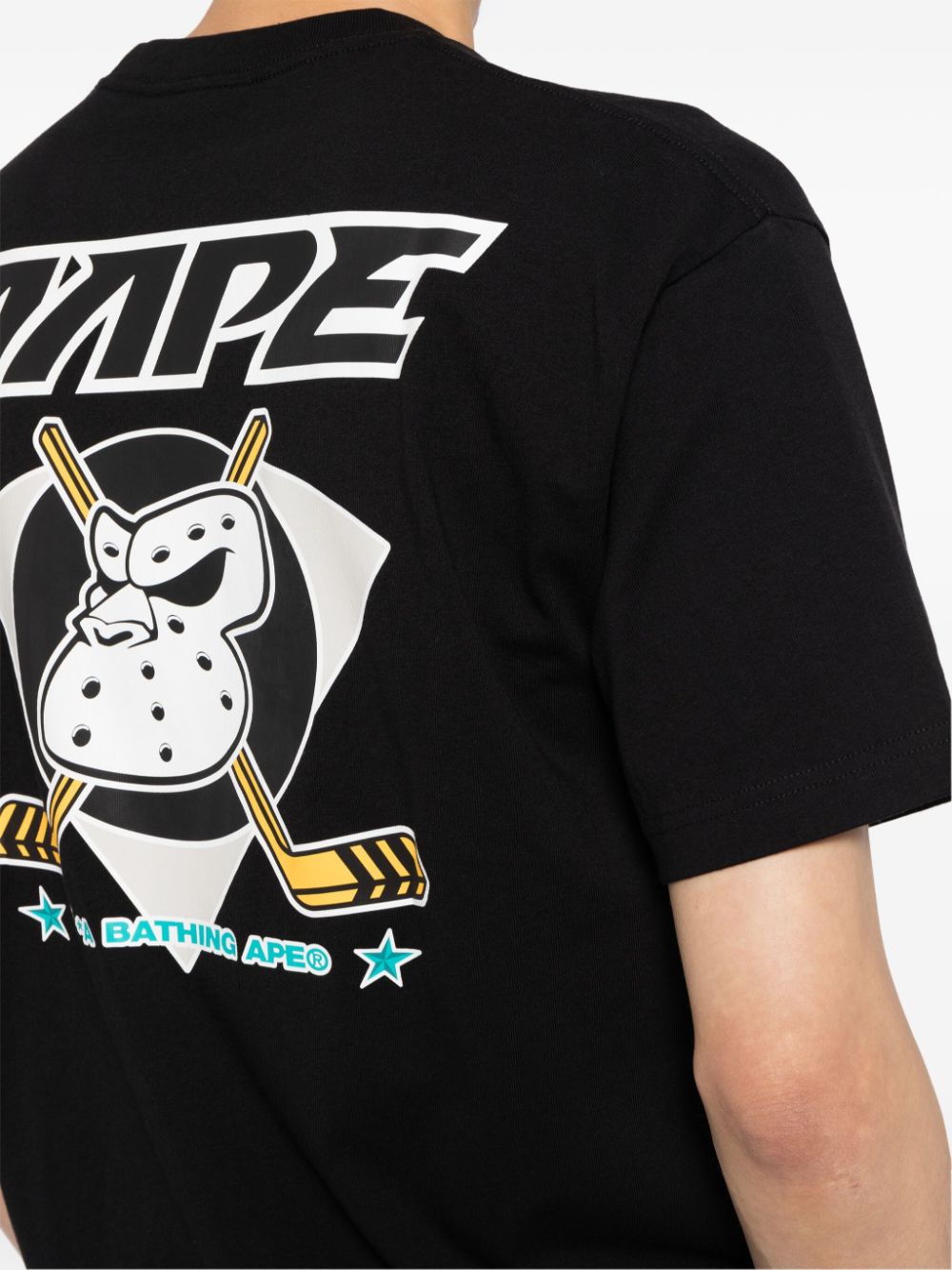 AAPE BY *A BATHING APE Moonface logo universe T-shirt Men