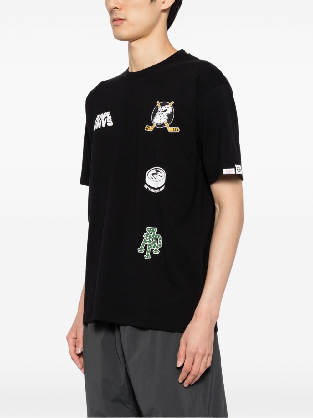 AAPE BY *A BATHING APE Moonface logo universe T-shirt Men