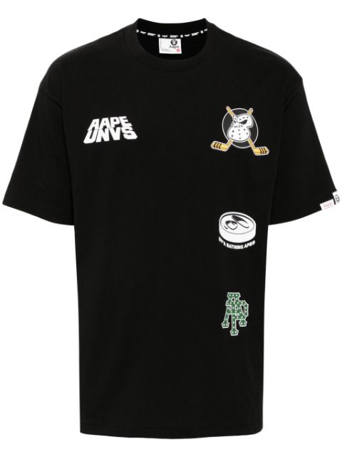 AAPE BY *A BATHING APE Moonface logo universe T-shirt Men