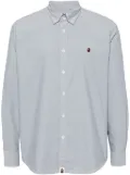 A BATHING APE® embroidered logo shirt - Grey