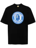 A BATHING APE® logo print T-shirt - Black