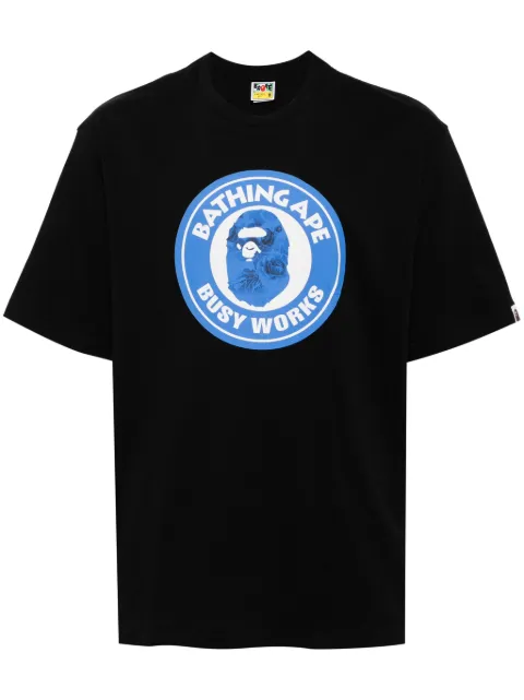 A BATHING APE® logo print T-shirt